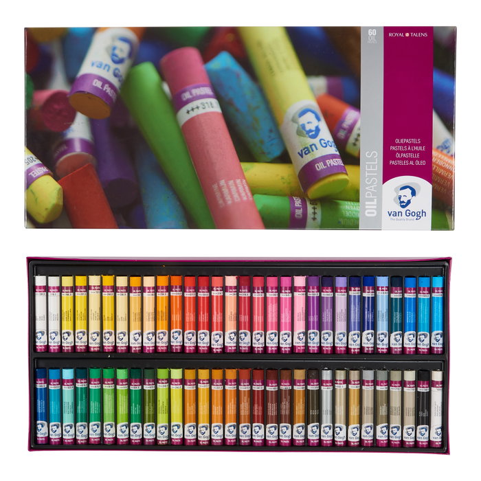 Van Gogh Set completo de colección de pasteles al óleo con 60 colores